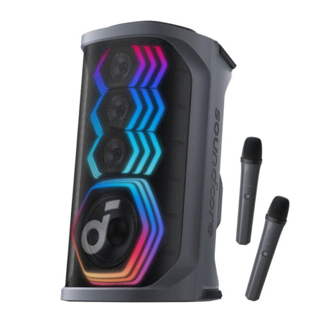 Anker Soundcore Rave 3 AI Karaoke portable Bluetooth speaker, 160W, IPX4, 12h playback, black (A31A3011)