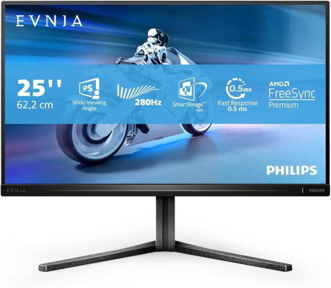 Monitor Philips IPS 25" 25M2N5200P, 2xHDMI, DP, 280Hz, HAS