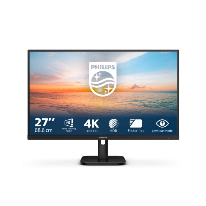 Monitor Philips 27" 27E1N1800A, 4K, 2xHDMI, DP, zvuč.