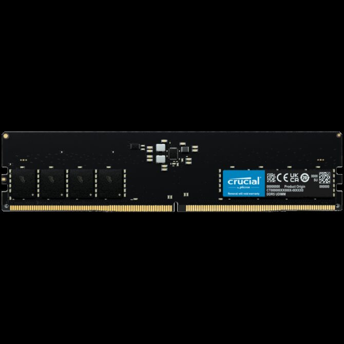 Crucial 32GB DDR5-5600 UDIMM CL46, CT32G56C46U5