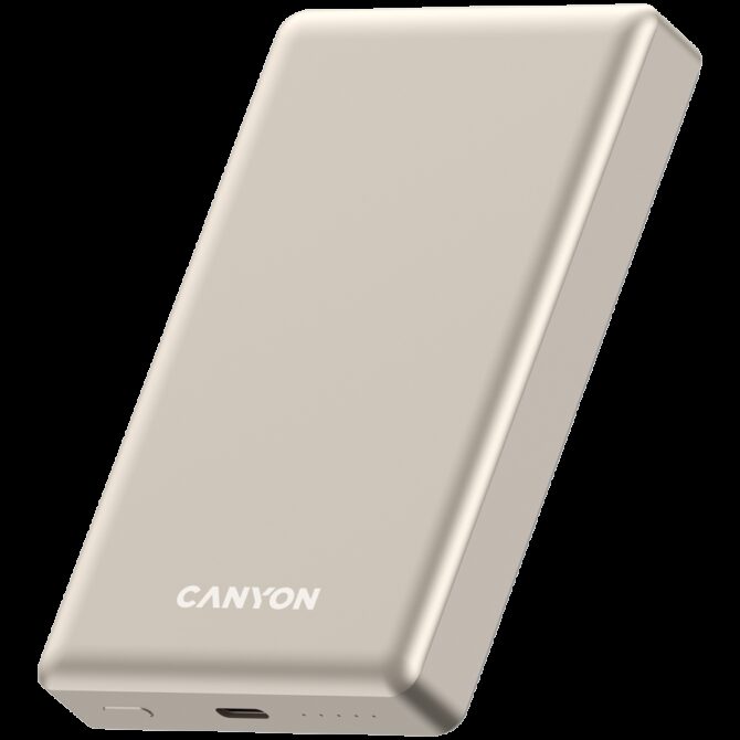 Canyon power bank OnPower 510 slim Magsafe 10000 mAh PD20W Beige, CNS-CPB510BE - Slika 2