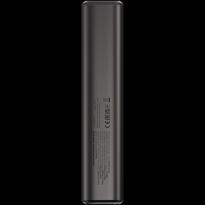 Canyon power bank OnPower 230 TFT 20000 mAh PD130W Dark Grey, CNS-CPB230DG - Slika 3