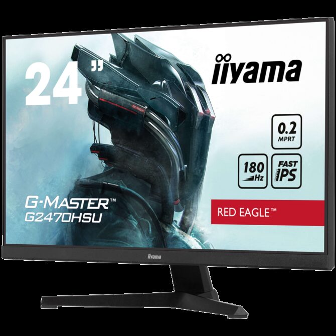 Monitor Iiyama LED G2470HSU-B6 Fast IPS 1920 x 1080 @180Hz 0.2ms 300 cd/m² 1000:1 HDCP HDMI DP 4xUSB Hub 3.2 tilt, G2470HSU-B6 - Slika 3