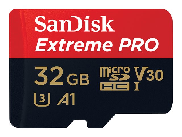 Sandisk Extreme PRO microSDHC 32GB + AD, SDSQXCG-032G-GN6MA