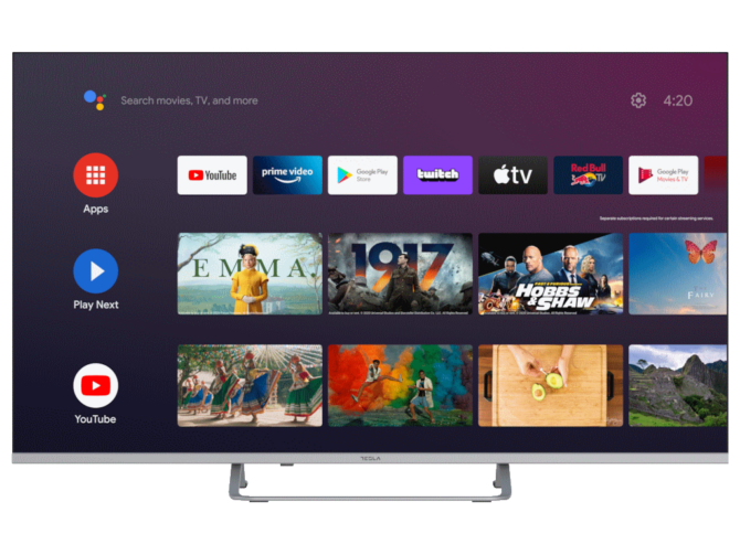 TV Tesla 50E635SUS, 50" Android TV, 4K UHD