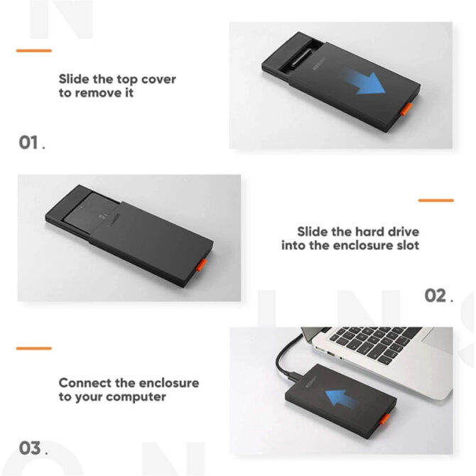 UGREEN vanjsko kućište 2.5" SATA HDD/SSD - Slika 8