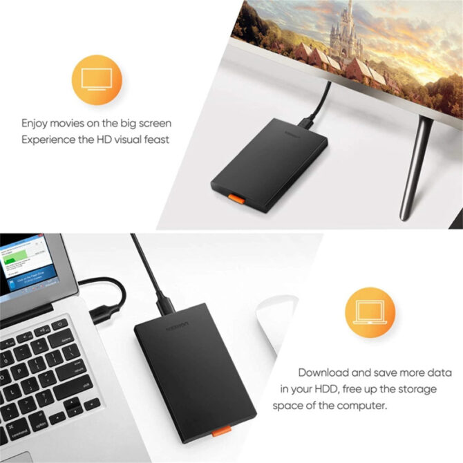 UGREEN vanjsko kućište 2.5" SATA HDD/SSD - Slika 9