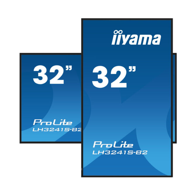 Iiyama 32" LH3241S-B2 1920x1080, IPS panel, 1% Haze, Landscape and Portrait mode, Speakers 2x 10W , VGA, 3x HDMI, 500cd/m2, Media Play USB Port, Control LAN / RS232C, VESA 200x200 - Slika 3