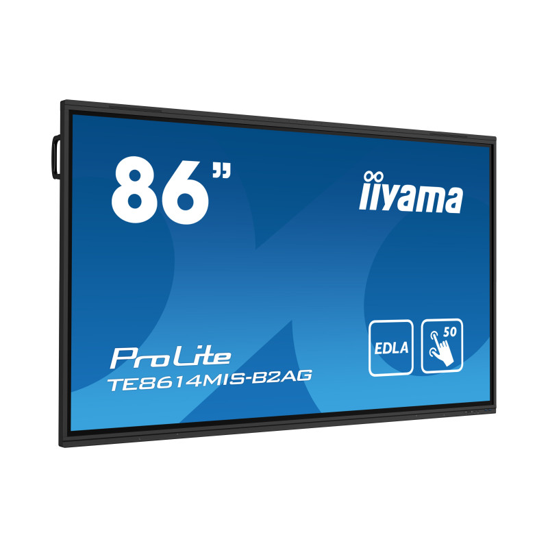 Iiyama 86" TE8614MIS-B2AG, iiWare12E (EDLA - Google - GMS apps) , Android 13, 50-Points PureTouch IR+ with zero bonding, 3840x2160, UHD VA panel, Multi-Screen Display supported, Metal Housing, Fan-les - Slika 2