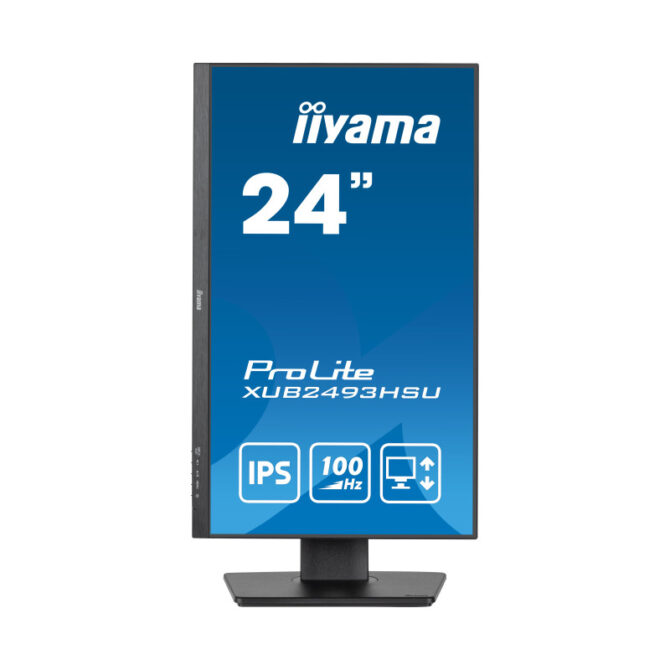 Iiyama 24" XUB2493HSU-B7 1920x1080 IPS, 100Hz, 300cd, 1ms, 1xHDMI, 1xDP, 2xUSB-A, pivot+HAS, zvučnici - Slika 5