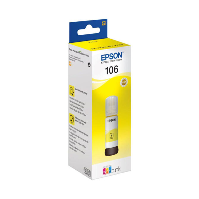 Epson tinta 106 EcoTank žuta (C13T00R440) 70ml