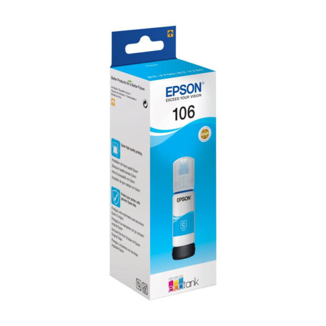 Epson tinta 106 EcoTank cijan (C13T00R240) 70ml