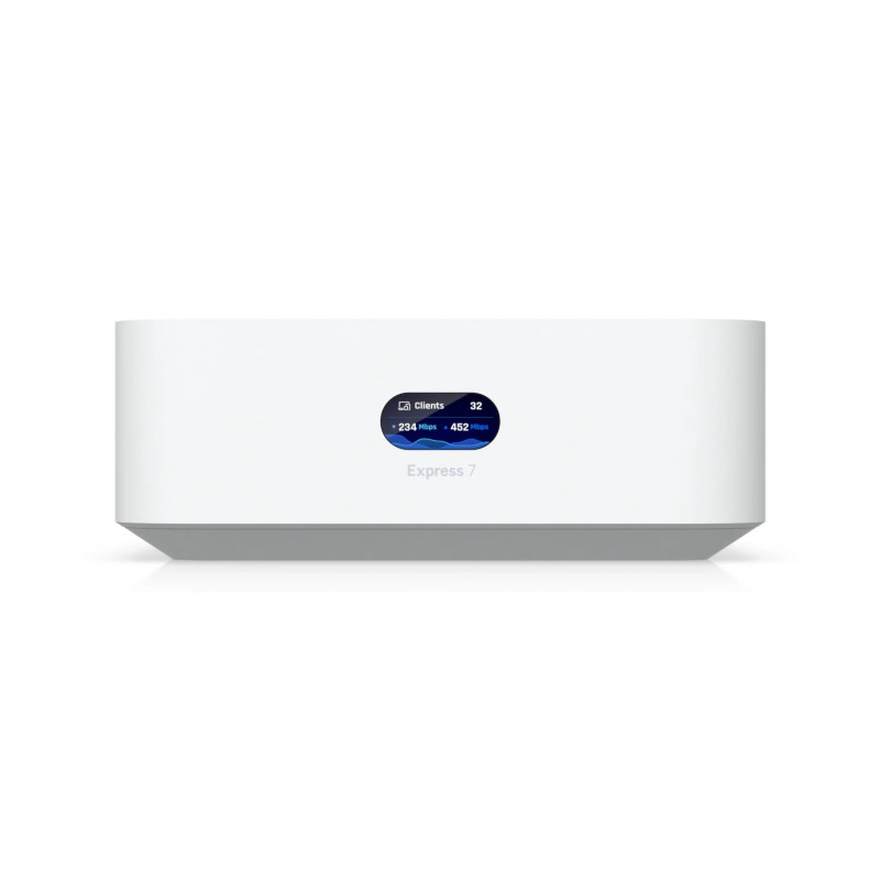 Ubiquiti UniFi Express 7 upravljački uređaj/pristupnik - WiFi 7, LAN & WAN port, LCM display