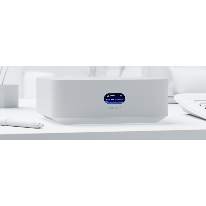 Ubiquiti UniFi Express 7 upravljački uređaj/pristupnik - WiFi 7, LAN & WAN port, LCM display - Slika 9