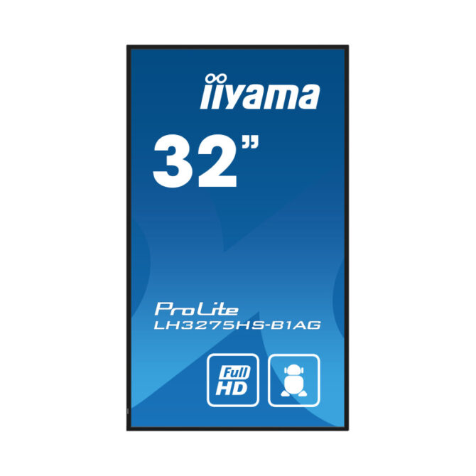 Iiyama 32" LH3275HS-B1AG 1920x1080, FHD IPS panel, Haze 25% 500cd/m2, Landscape and Portrait, Signal FailOver, Speakers 2x 10W, Multiple Inputs HDMI 3x, DisplayPort, DP-out (MST/Mirror/Tiling), US - Slika 2