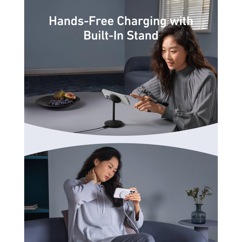 Anker MagGo stalak za bežično punjenje, 15W, crni (A25X1H11) - Slika 6