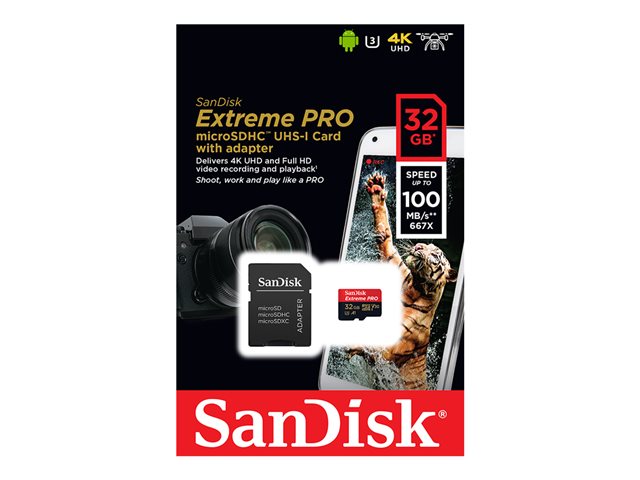 Sandisk Extreme PRO microSDHC 32GB + AD, SDSQXCG-032G-GN6MA - Slika 2