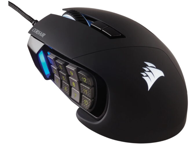 Miš Corsair SCIMITAR RGB ELITE Gaming MouseWired, Backlit RGB LED, 18000 DPI, Optical