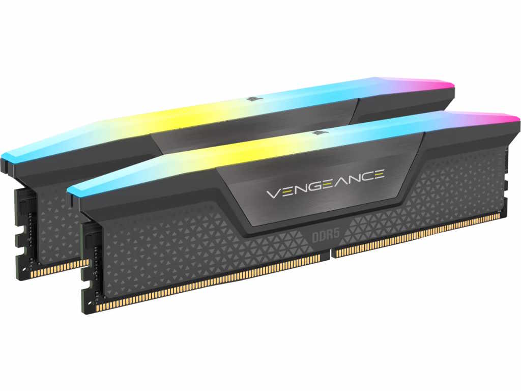 Memorija Corsair DDR5 Vengeance 64GB 6000MHz GreyDIMM CL30 2x32GB RGB XMP & EXPO - Slika 2