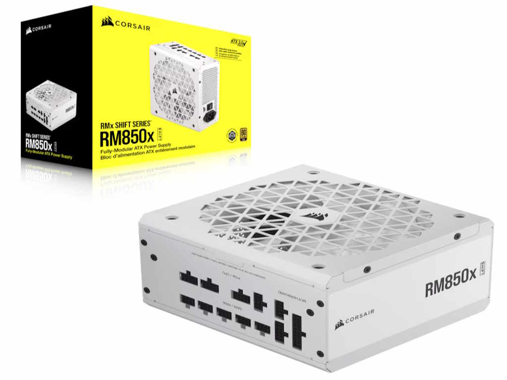 Napajanje Corsair RM850x Shift White, 850 Watt, 80 PLUS GOLD, Fully Modular - Slika 6