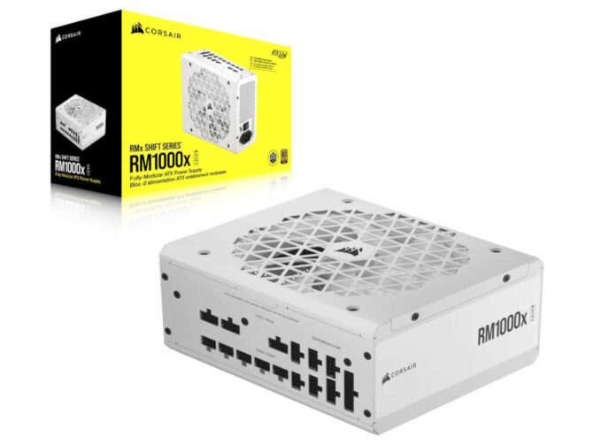 Napajanje Corsair RM1000x Shift White, 1000 Watt, 80 PLUS GOLD, Fully Modular Power Supply, ATX 3.1 - Slika 9