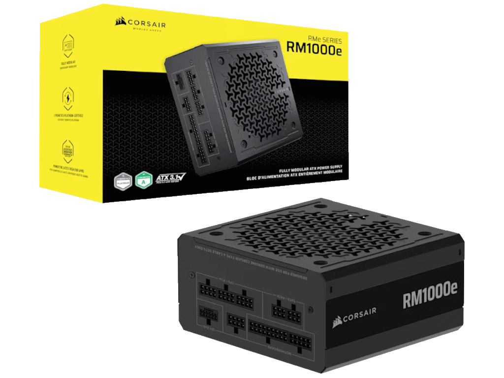 Napajanje Corsair RM1000e (2025) 1000WATX 3.1, PCIe 5.1, Cybenetics GOLD, Full - Slika 9