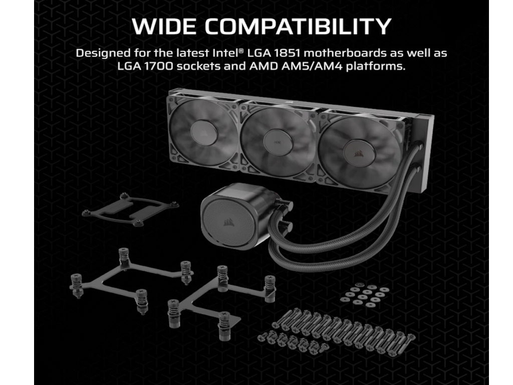 Vodeno Hlađenje Corsair Nautilus 360360mm radiator, Liquid CPU Cooler - Slika 4