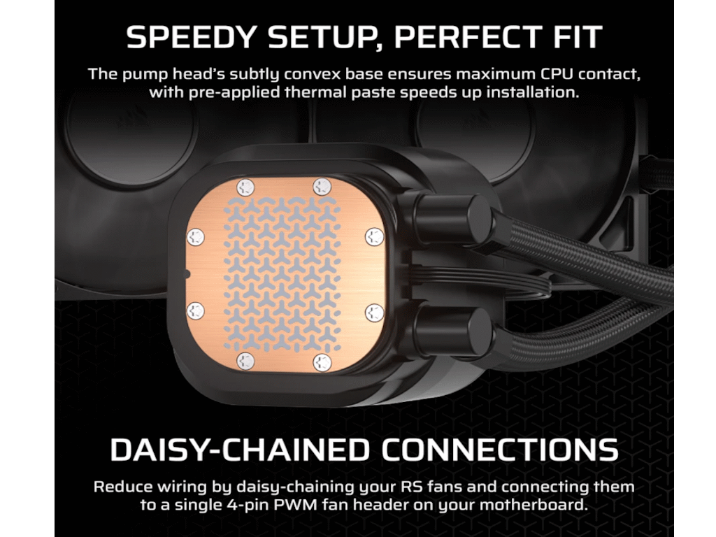 Vodeno Hlađenje Corsair Nautilus 360360mm radiator, Liquid CPU Cooler - Slika 5
