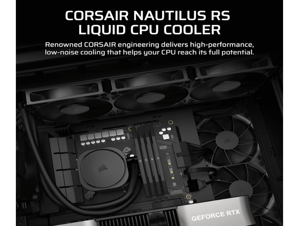 Vodeno Hlađenje Corsair Nautilus 360360mm radiator, Liquid CPU Cooler - Slika 6