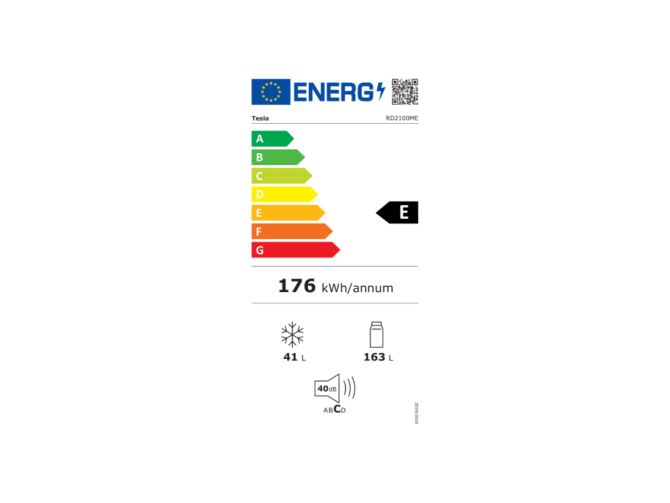 Tesla hladnjak RD2100ME, 207L, 166L +41L - Slika 10