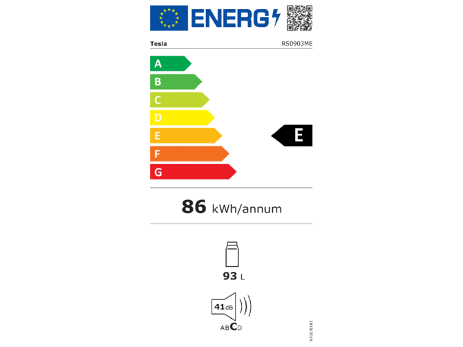 Tesla hladnjak RS0903ME, 93L, 85L+8L - Slika 3