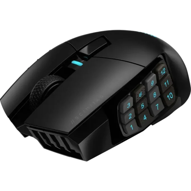 Miš Corsair SCIMITAR ELITE WIRELESS Gaming MouseWireless, Backlit RGB LED, 26000 DPI, Optical - Slika 2