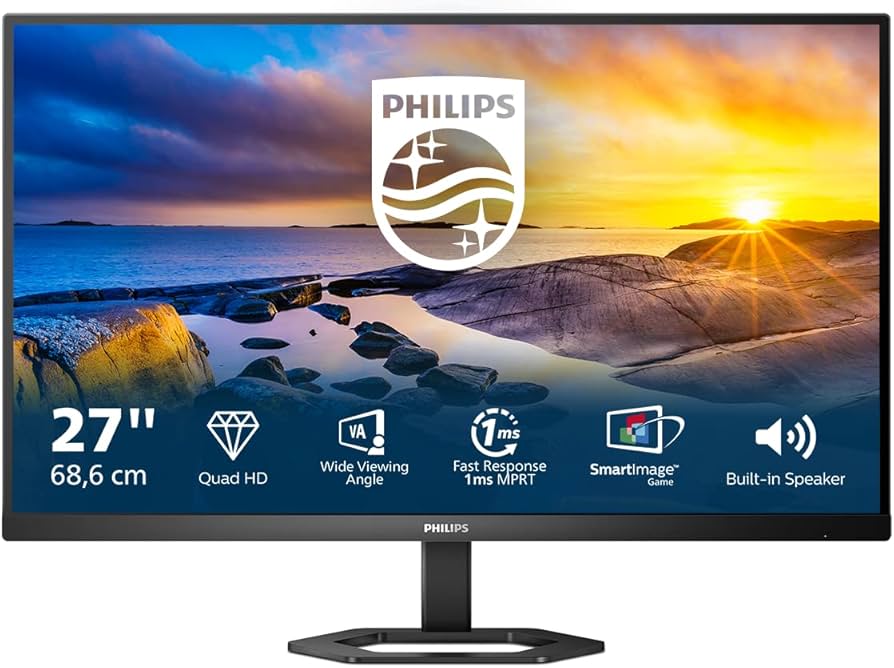 Monitor Philips 27E1N5500LA 27", QHD, 2xHDMI, DP, HAS, zvu