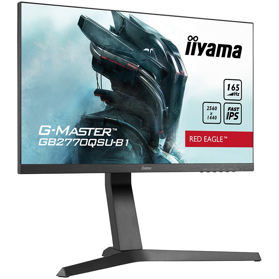 Monitor Iiyama LED GB2770QSU-B6 27" Fast IPS Gaming 2560 x 1440 @180Hz 400 cd/m² 1200:1 0.2ms HDMI DP 4xUSB 3.2 swivel, GB2770QSU-B6 - Slika 2