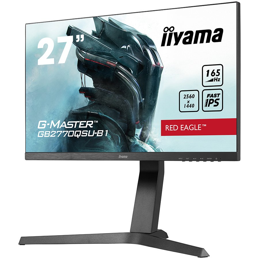 Monitor Iiyama LED GB2770QSU-B6 27" Fast IPS Gaming 2560 x 1440 @180Hz 400 cd/m² 1200:1 0.2ms HDMI DP 4xUSB 3.2 swivel, GB2770QSU-B6 - Slika 3