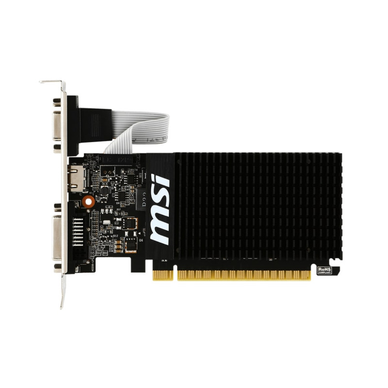 MSI GeForce GT710 2GB DDR3/64-bit, PCIe 2.0, D-Sub/Dual-link DVI-D/HDMI, Low Profile (GT710-2GD3H LP) - Slika 2