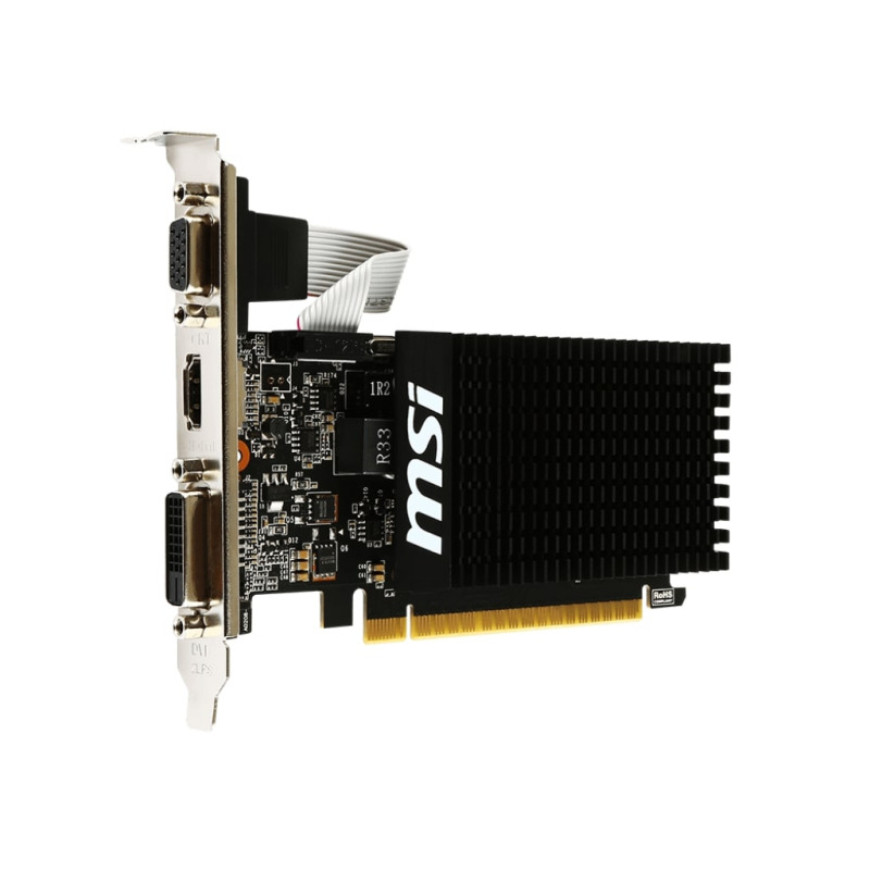 MSI GeForce GT710 2GB DDR3/64-bit, PCIe 2.0, D-Sub/Dual-link DVI-D/HDMI, Low Profile (GT710-2GD3H LP) - Slika 3