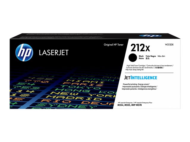HP 212X High Yield Black Original Toner, W2120X