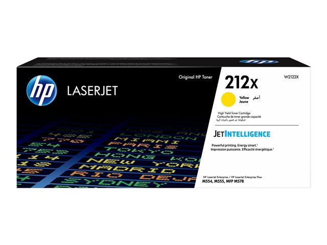 HP 212X High Yield Yellow Original Toner, W2122X
