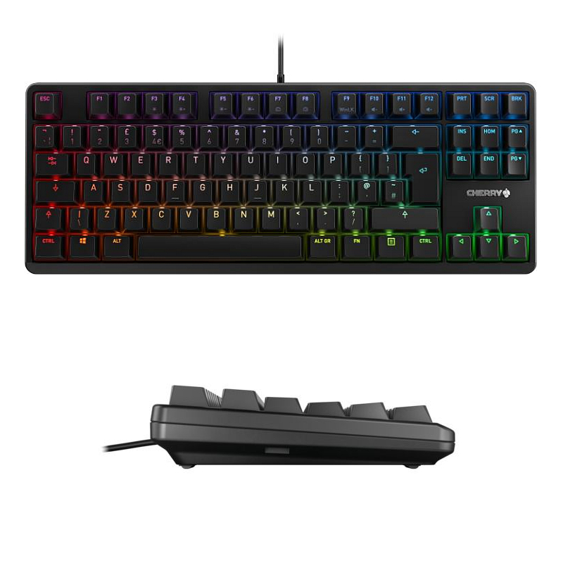 Cherry G80-3000N RGB TKL tipkovnica (mehanička), MX silent RED switch, USB, crna - Slika 3