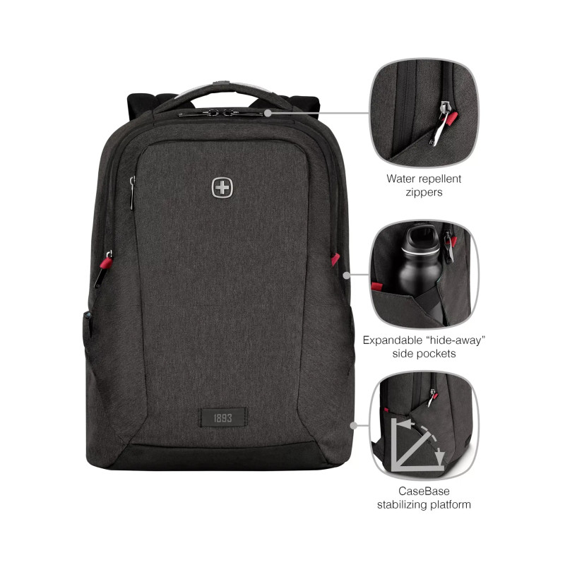 Wenger ruksak MX Professional za prijenosnike do 16", 21 L, vrijesko siva - Slika 7