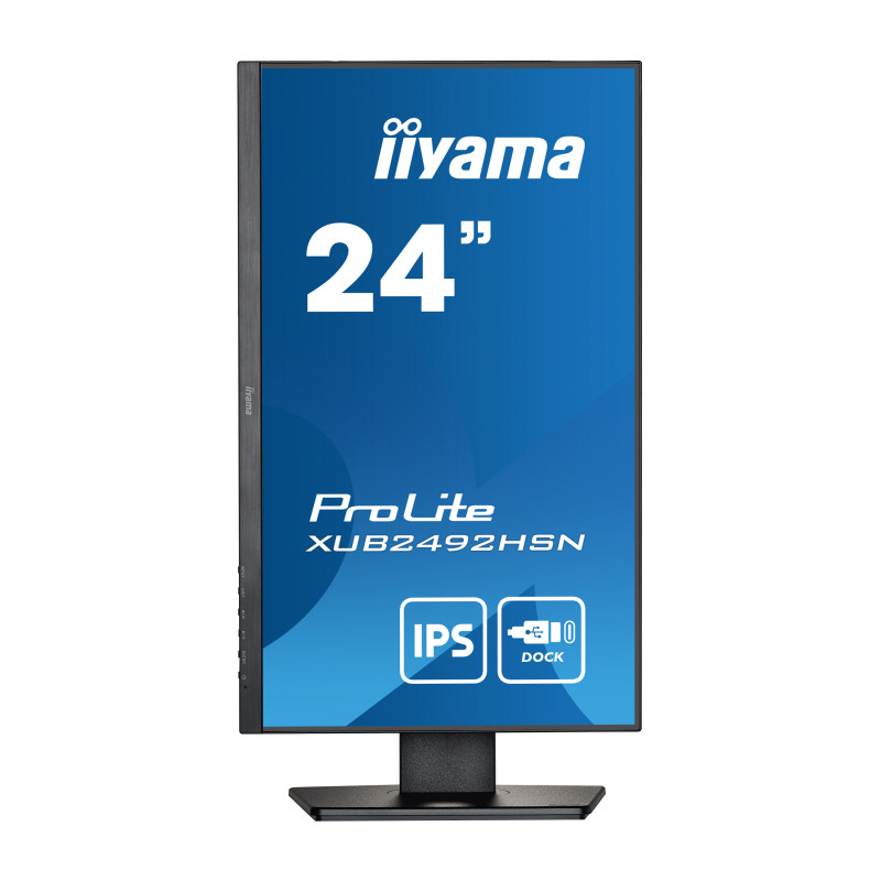 Iiyama 24" XUB2492HSN-B5 1920x1080 IPS 75Hz USB-C Dock 65W + LAN, HDMI, DP, Full Ergo - Slika 2