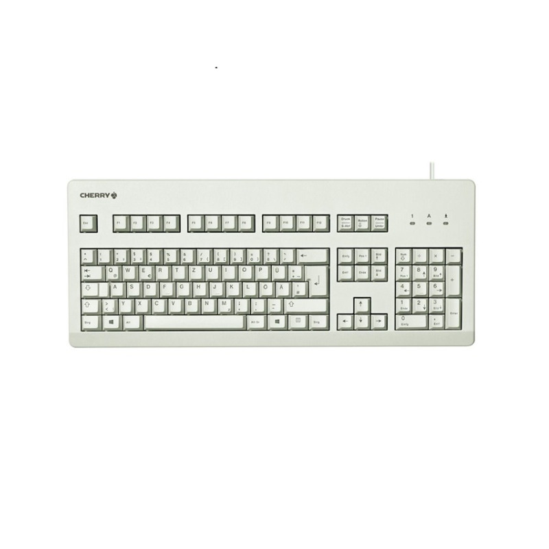 Cherry G80-3000 tipkovnica (mehanička) MX blue switch, USB, svijetlo-siva