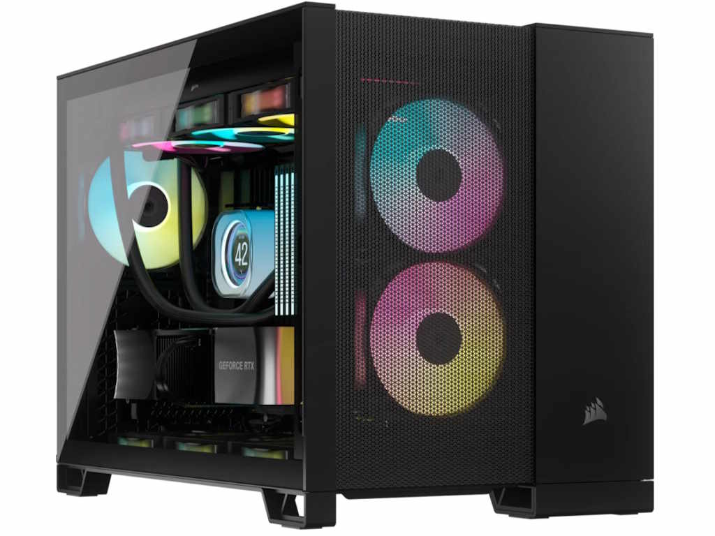 Kućište Corsair 2500D Airflow Black, Dual ChamberTempered Glass Mid-Tower - Slika 6