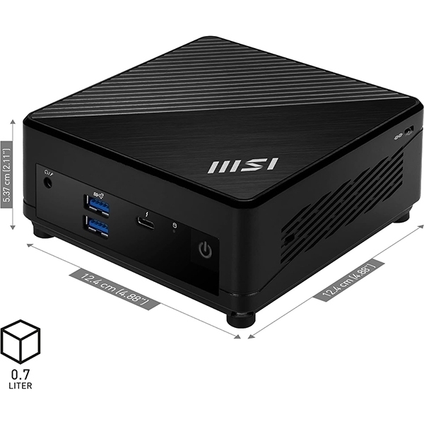 Mini desktop PC MSI Cubi 5 12M-262BEU i3 / 8GB / 512GB SSD / Windows 11 Home / WiFi 6E + BT 5.3 / 1Gbps + 2.5Gbps / black - Slika 6