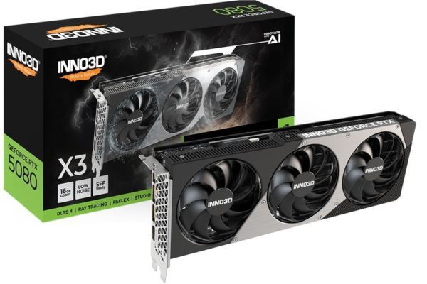 INNO3D GeForce RTX 5080 X3 GAMING OC, 16GB GDDR7