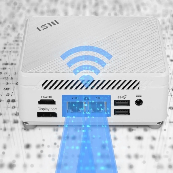 Mini desktop PC MSI Cubi 5 12M-264BEU barebone i3 / WiFi 6E + BT 5.3 / 1Gbps + 2.5Gbps / white - Slika 7
