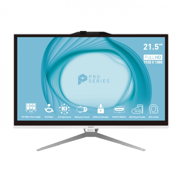 All-in-one MSI PRO AP222T 13M-092XEU i5 / 8GB / 256GB SSD / 21.5" FHD IPS / Windows 11 Home / white