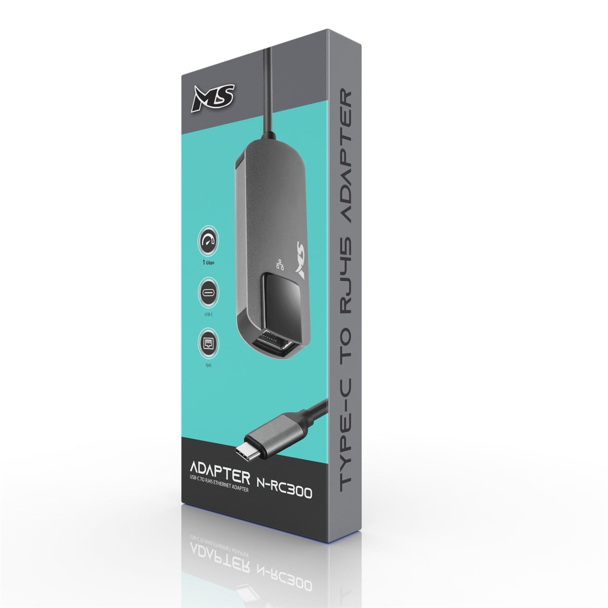 Kabel MS USB C -> RJ45 10/100/1000, N-RC300 - Slika 4