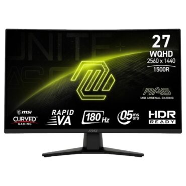 Monitor MSI MAG 274CQF 27" / WQHD / Rapid VA / 180Hz / 0,5ms GtG (black)